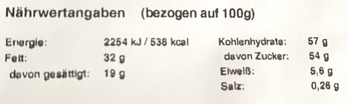 Belgische weiße Schokolade mit Lakritz