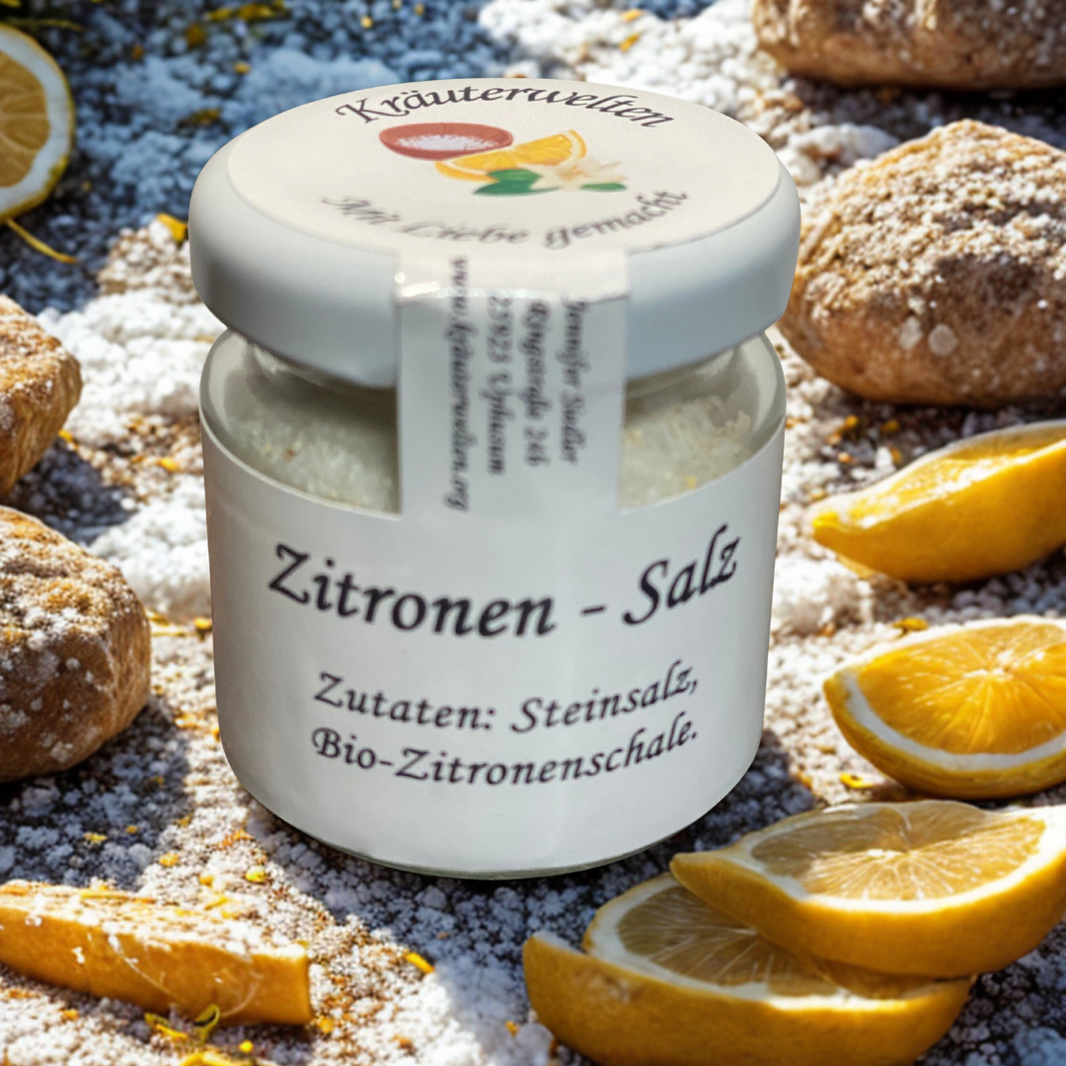 Salz mit Bio-Zitronenschale