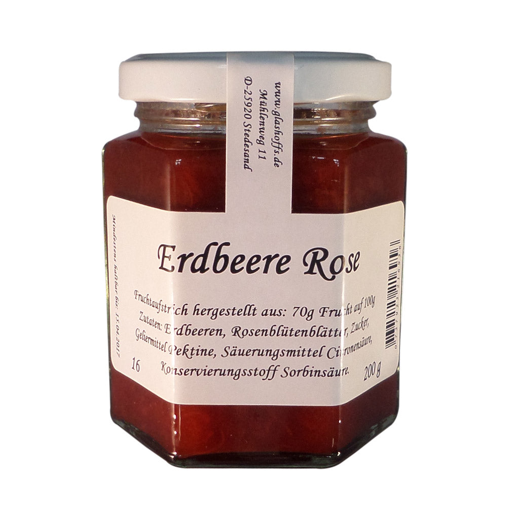 Fruchtaufstrich Erdbeere Rose /200g