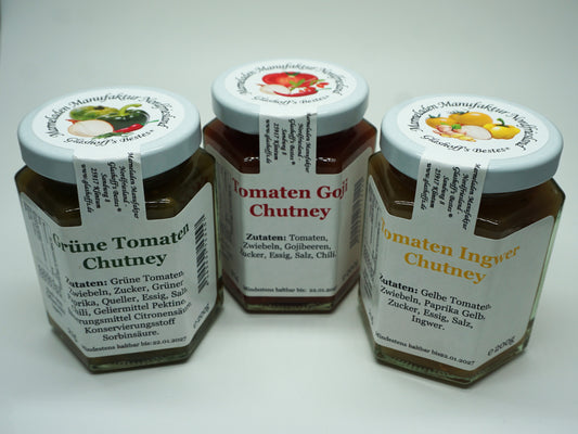 Tomaten-Chutney Familie – 3er-Set aus der Manufaktur Nordfriesland