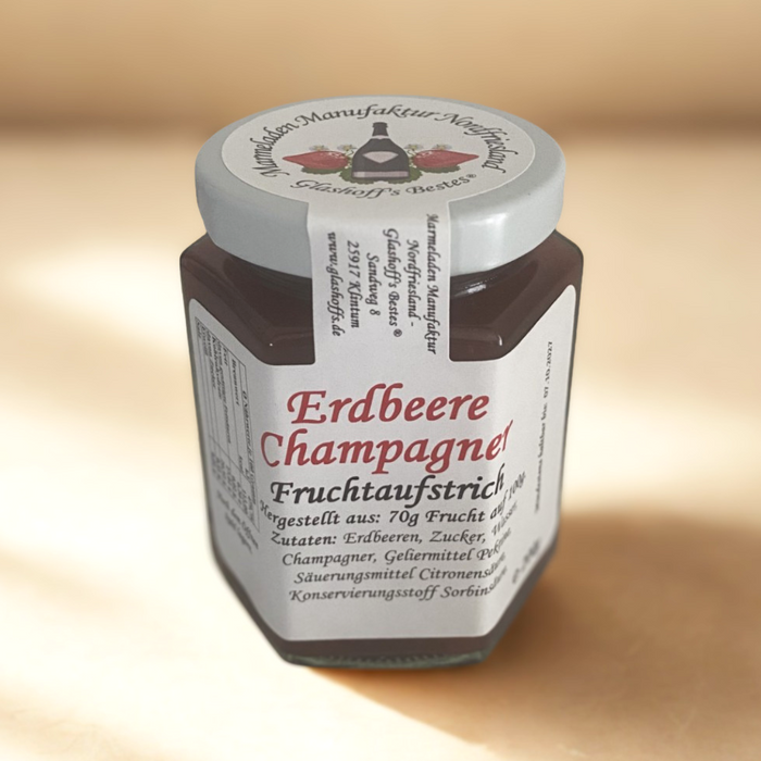 Aufstrich Erdbeer Champagner