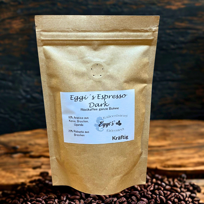 Röstkaffee Eggi´s Espresso Dark ganze Bohne