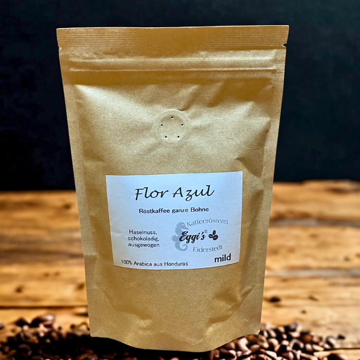 Röstkaffee Flor Azul ganze Bohne