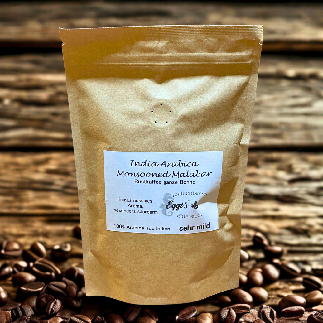 Röstkaffee Monsooned Malabar ganze Bohne