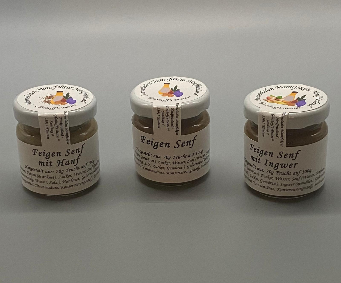Feigen Senf Probierset / 3x 50 g