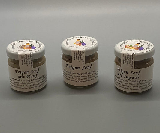Feigen Senf Probierset / 3x 50 g