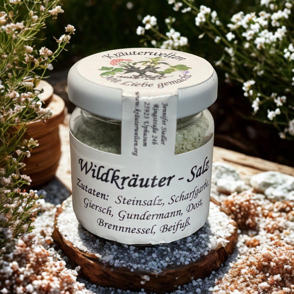 Salz mit Wildkräuter