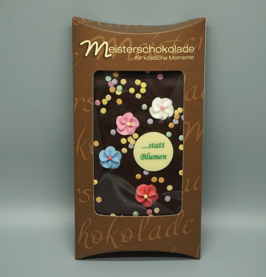 Zartbitterschokolade     ``...statt Blumen``