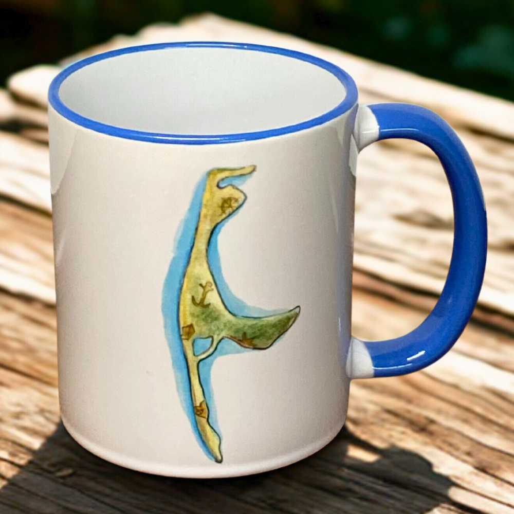 Künstlerischer Keramikbecher – echtes Aquarell