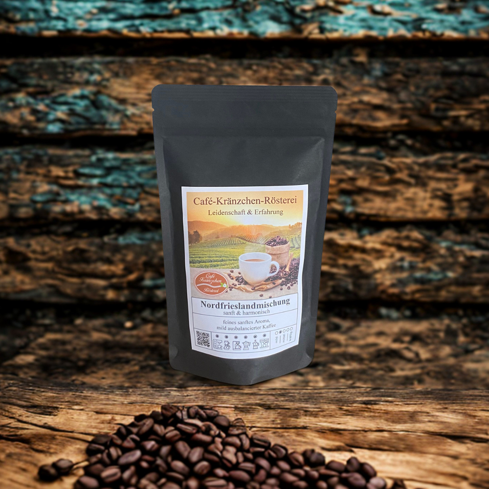 Röstkaffee Nordfrieslandmischung ganze Bohne