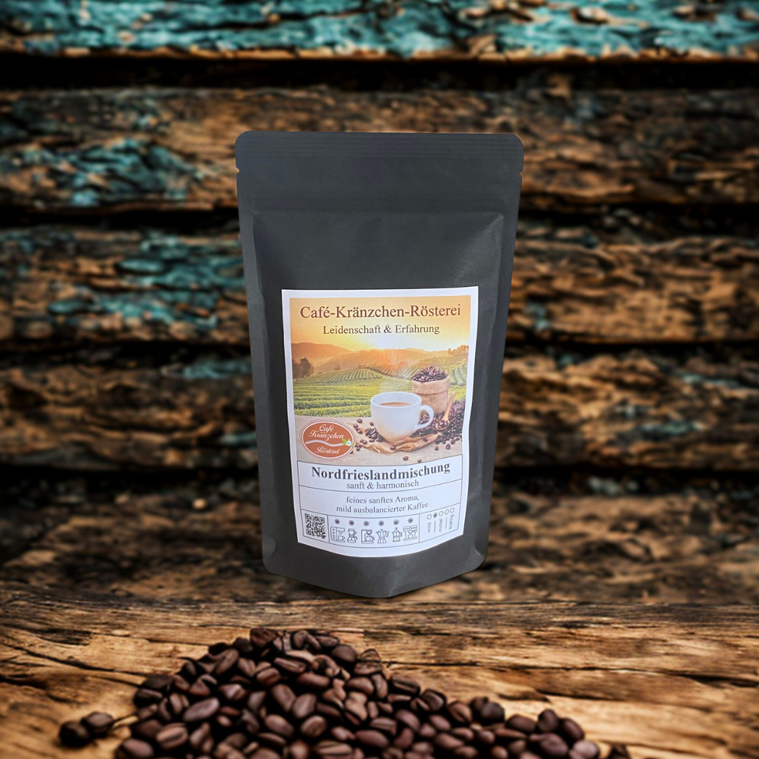 Röstkaffee Nordfrieslandmischung ganze Bohne