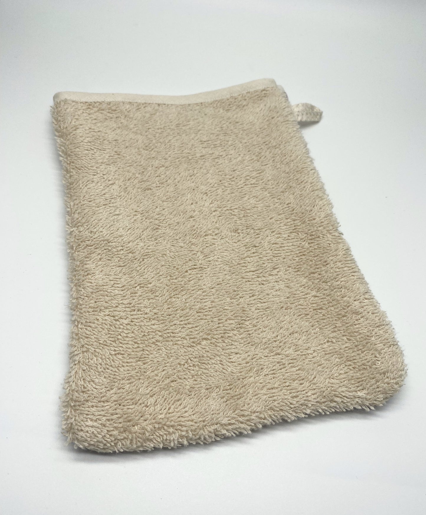 Waschhandschuh aus Frottee & Waffelpique